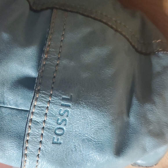 Fossil turquoise leather tote - Picture 2 of 6